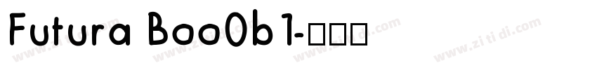 Futura Boo0b1字体转换